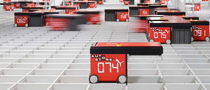 AutoStore goods to person automated ordering picking system