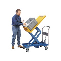Portable Manual Lift Table - 770 lbs. Capacity - 35.4 in L x 23.6 in W
