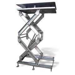 Double stainles steel lift table - 5000 lbs - 48