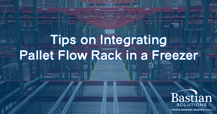 pallet racking in a freezer