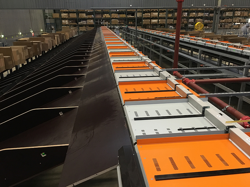 EuroSort Push Tray Sorter Bastian Solutions