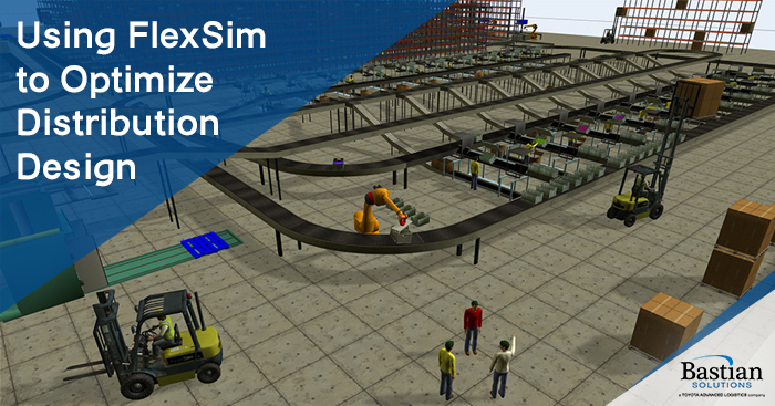FlexSim distribution center design_simulation
