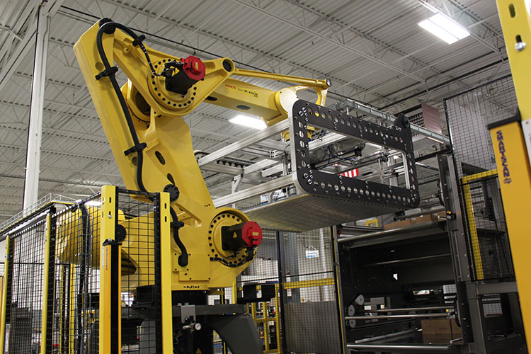 Robotic Case Palletizer Industrial Robotics Bastian Solutions