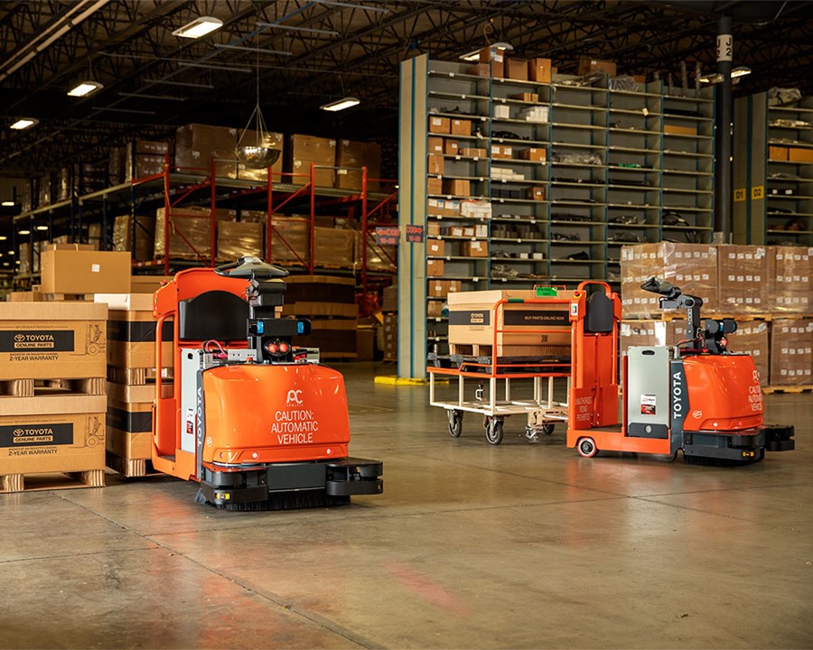 Toyota Material Handling Automated Tow Tractor and Pallet Truck
