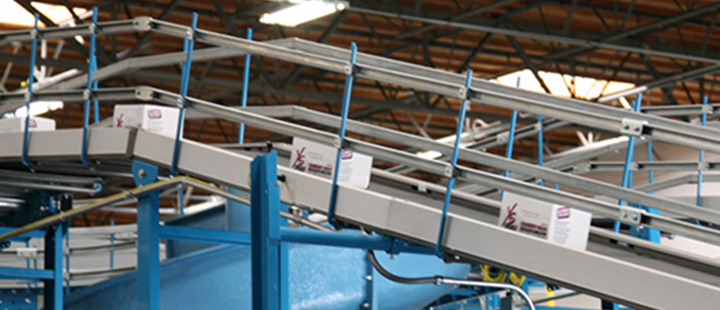 conveyor belt in distribution center