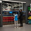 Decathlon microfulfillment case study -  AutoStore system visible from retail space