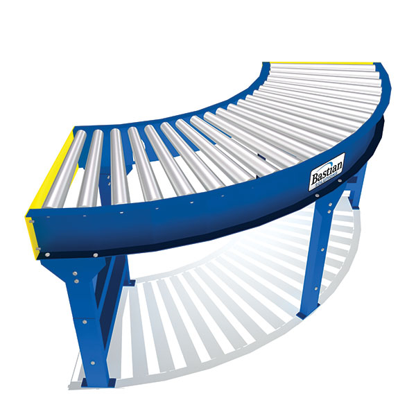 E24 Live Roller Curve Conveyor 24V DC Bastian Solutions