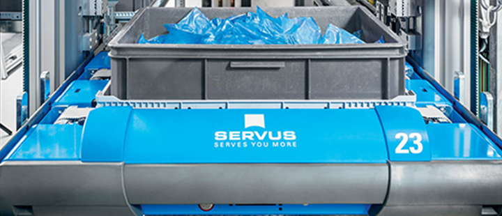 Servus-goods-to-person-automated-shuttle storage system